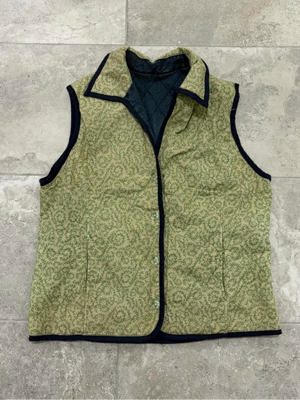 Women’s‎ Tabi Reversible Quilted And Denim Vest